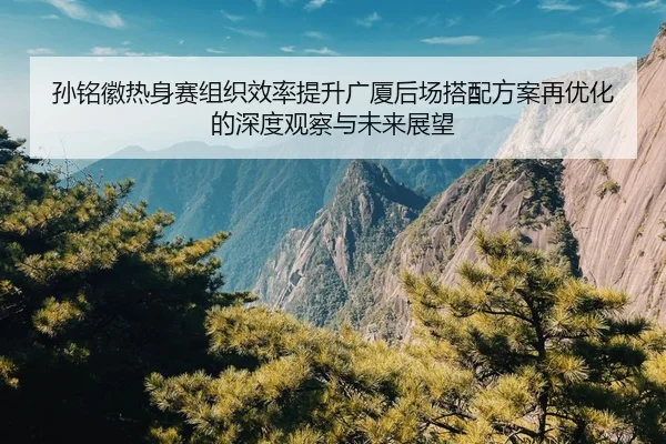 孙铭徽热身赛组织效率提升广厦后场搭配方案再优化的深度观察与未来展望